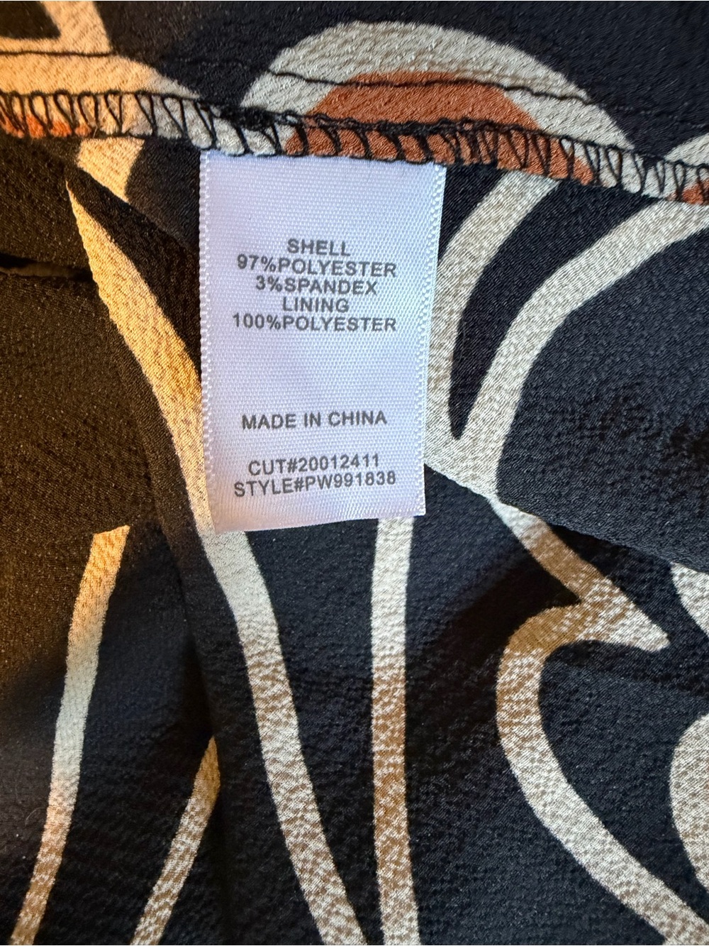 Premier Amour Long Black Maxi Dress with Rust Floral Print Size 10 - Picture 11 of 12